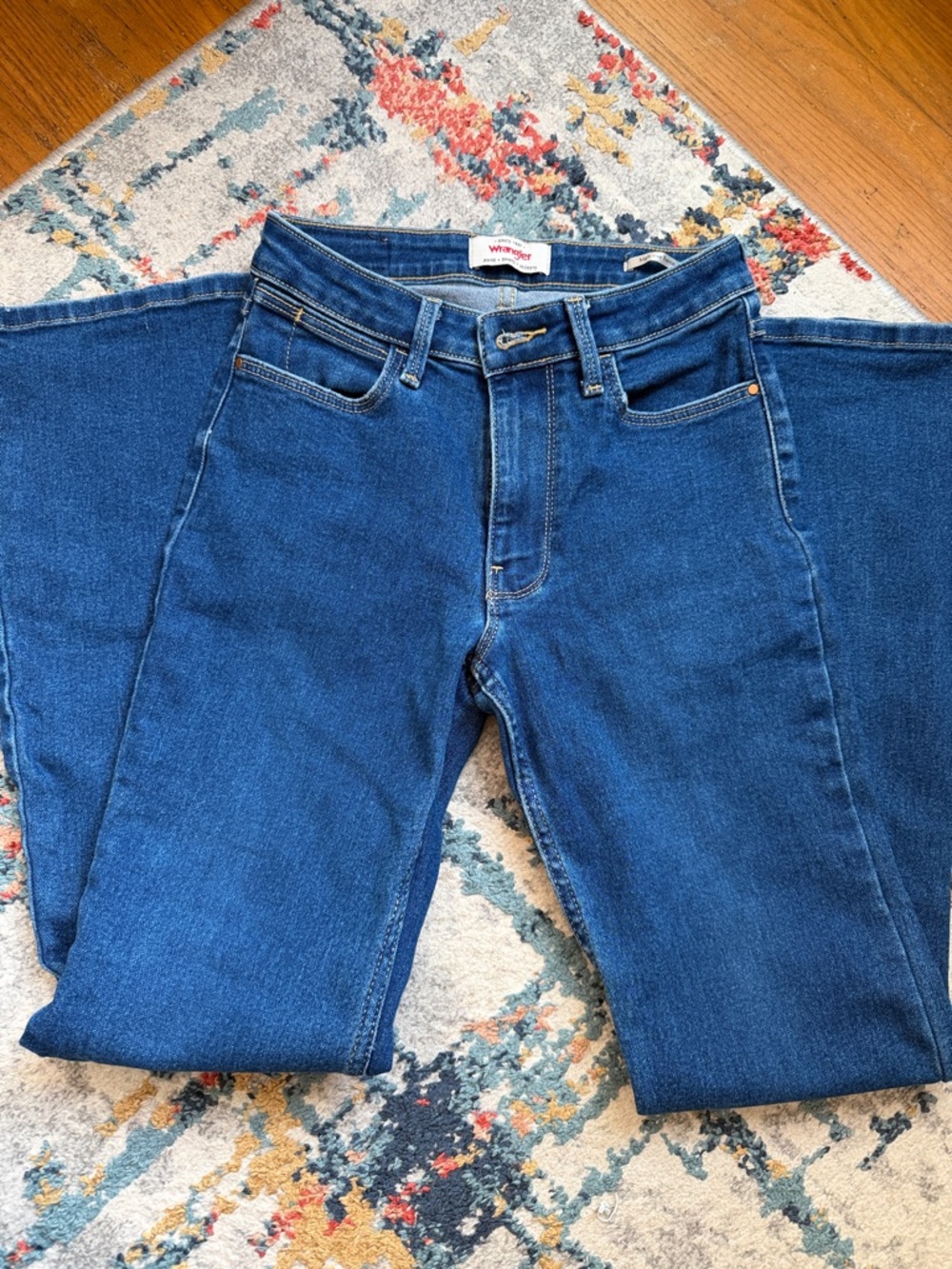 Wrangler Women's Deep Indigo High Rise Fierce Flare Jeans